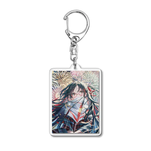 狐月(こつき)のAIイラスト Acrylic Key Chain