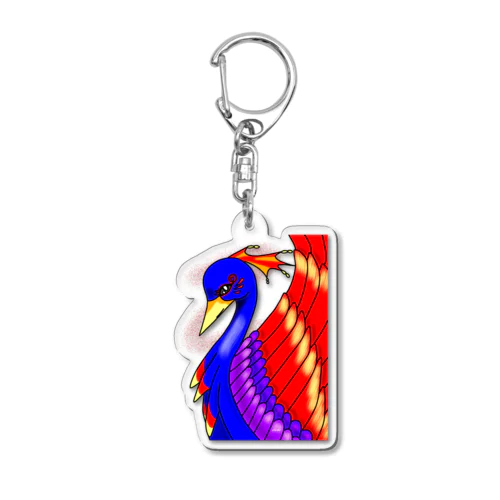 不死鳥アート  幻想世界 Acrylic Key Chain