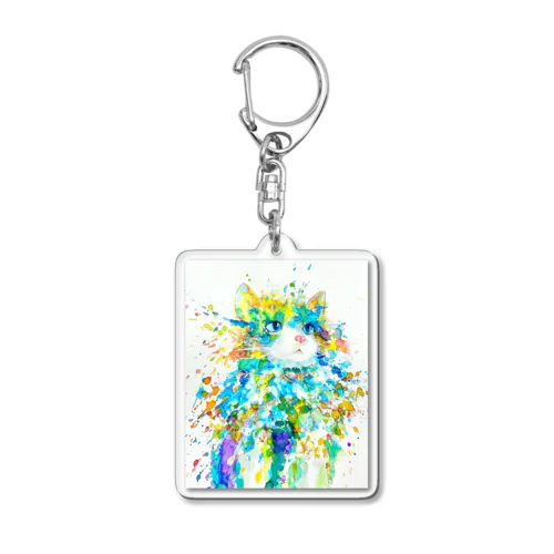 猫 Acrylic Key Chain