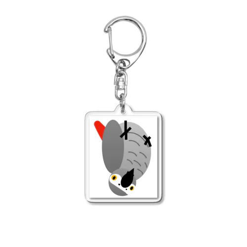 ぶらさがり ヨウム   Acrylic Key Chain