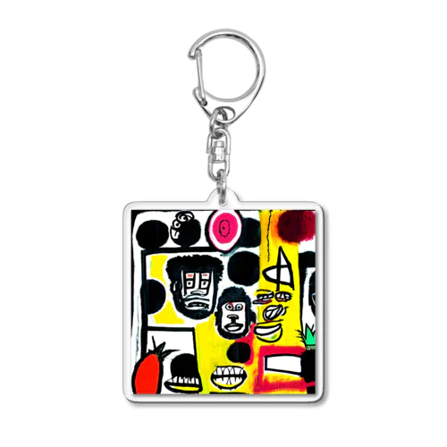 アートな人とフルーツ♪ Acrylic Key Chain