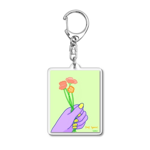 stay special(花) Acrylic Key Chain