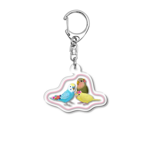 インコちゃん Acrylic Key Chain