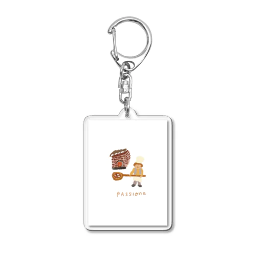 PIZZA＿passioneピッツァ職人 Acrylic Key Chain