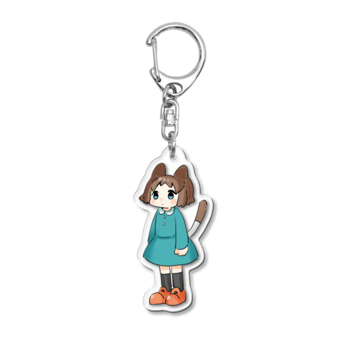 ブラウンねこちゃん Acrylic Key Chain