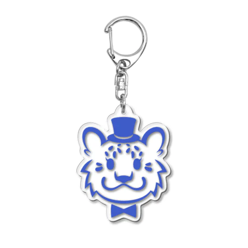 シルクハットなユキヒョウ Acrylic Key Chain