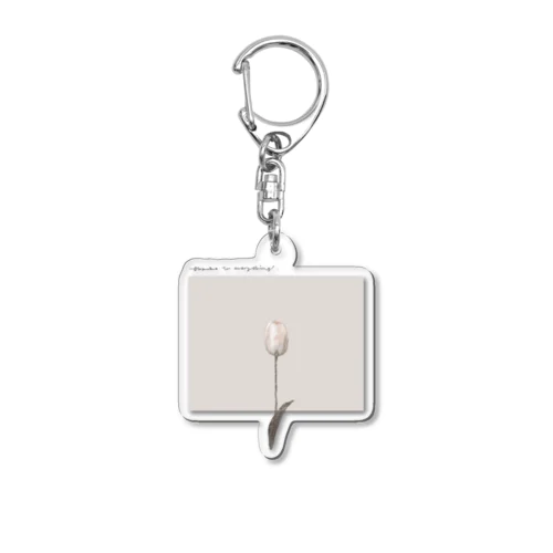 SAKURA milk tea* chocolate Acrylic Key Chain