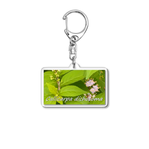 コムラサキ　Callicarpa dichotoma Acrylic Key Chain