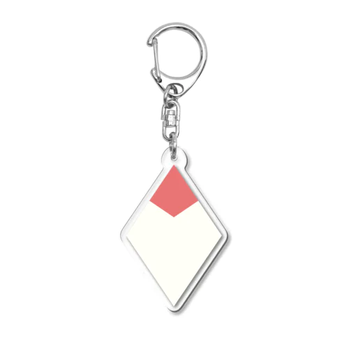 白文鳥菱形ヘッドアクキー Acrylic Key Chain