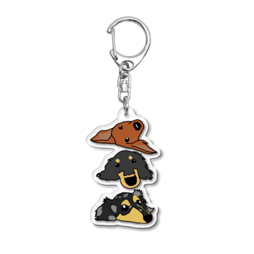 3Dachs Acrylic Key Chain