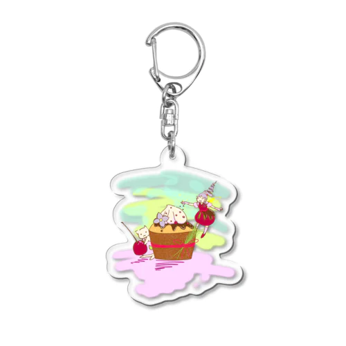 睦月のスイーツ〜さくらんぼ〜 Acrylic Key Chain