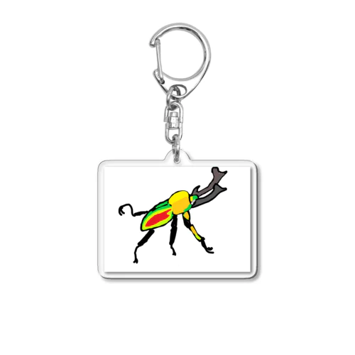 虹色クワガタ Acrylic Key Chain