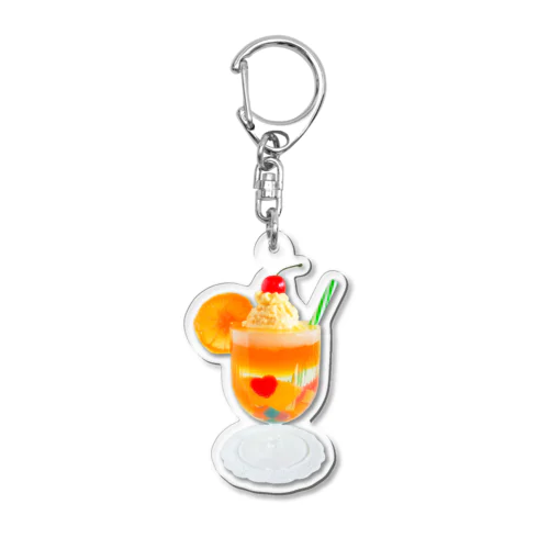 CreamSoda / Orange Acrylic Key Chain