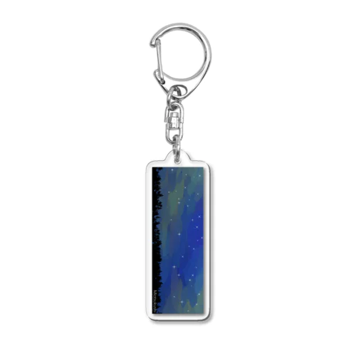 帰り道を見まもる星たち Acrylic Key Chain