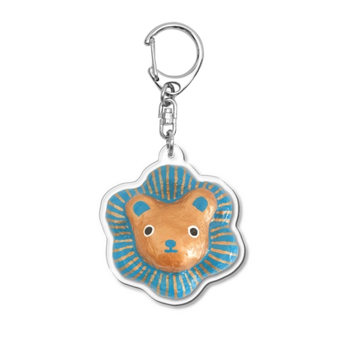 青のサンライオン Acrylic Key Chain