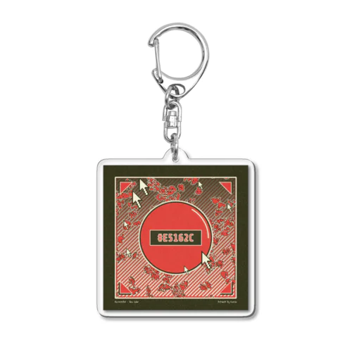 Hex Color Acrylic Key Chain