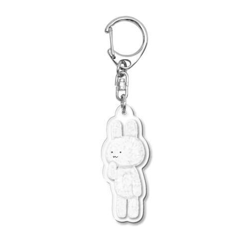 もふもふのうさぎ略して　もふうさ Acrylic Key Chain