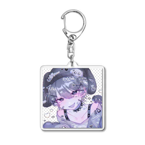 サブカル黒うさくん Acrylic Key Chain