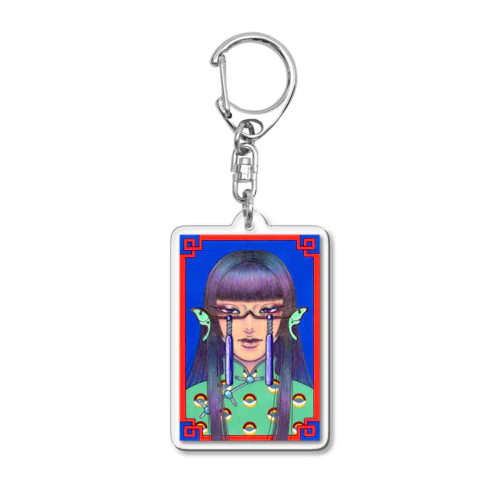 オオミズアオ・ポルカドット Acrylic Key Chain