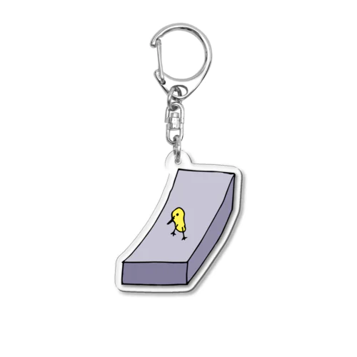 BIRD ON SLOPE Acrylic Key Chain