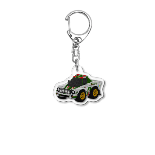 ボクセルカーキーホルダー_STR_ral_type Acrylic Key Chain