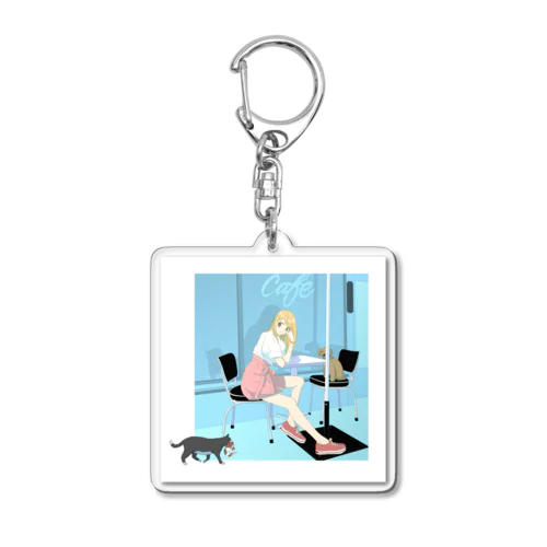 robomi_OS Cafe Acrylic Key Chain