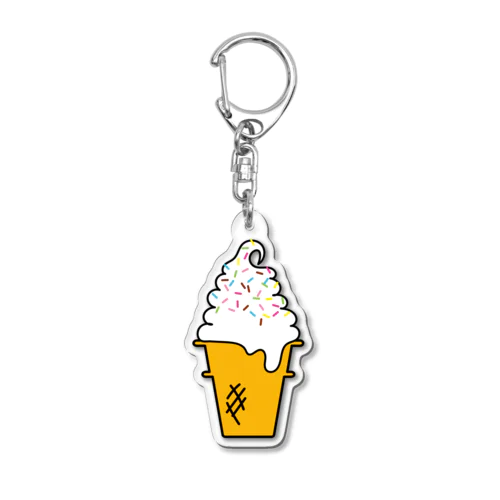 トッピングそふとくりーむ（カラースプレー） Acrylic Key Chain