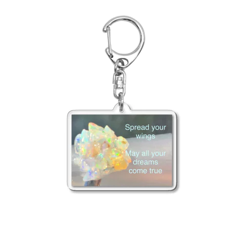 翼を広げて♡すべての夢が叶いますように♡ Acrylic Key Chain