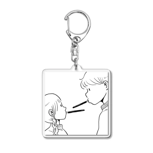 ポッキーゲームしたい！ Acrylic Key Chain