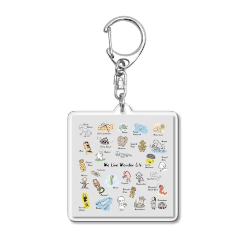 We Live Wonder Life Acrylic Key Chain