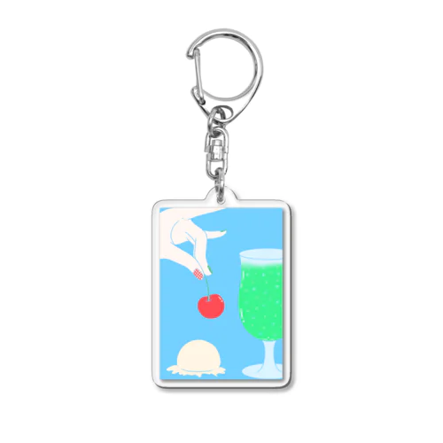 めろんそーだ Acrylic Key Chain