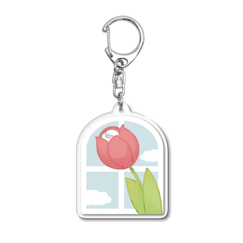 ひょっこりチューリップ Acrylic Key Chain