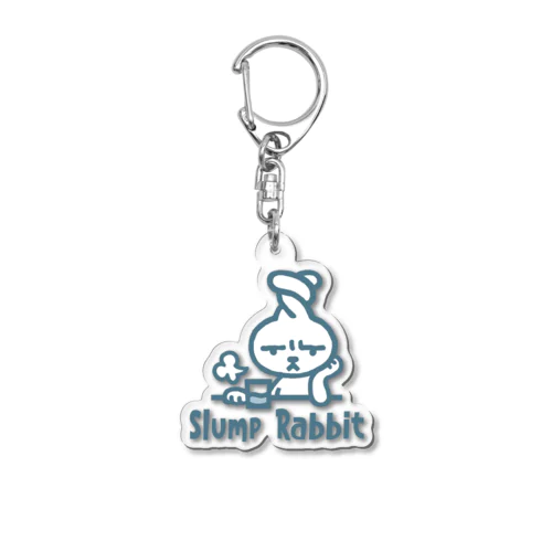 Slump Rabbit Acrylic Key Chain