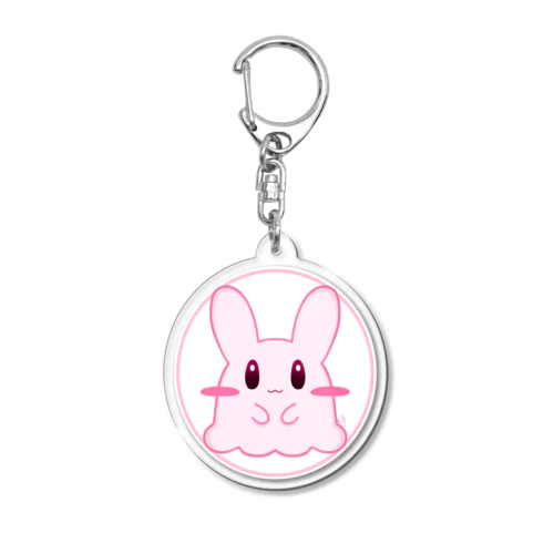 ぷわぷわうさぎのアクリルキーホルダー Acrylic Key Chain