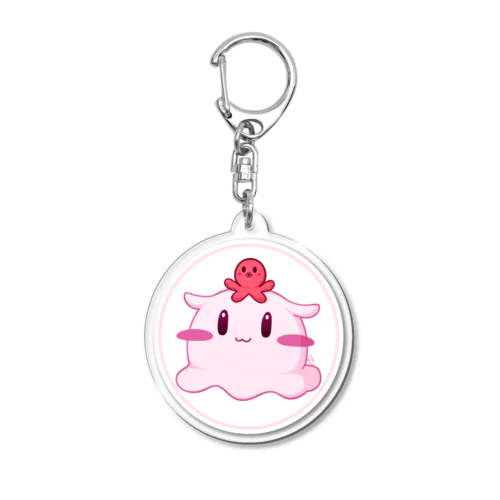 ぷわぷわめんだこのアクリルキーホルダー Acrylic Key Chain