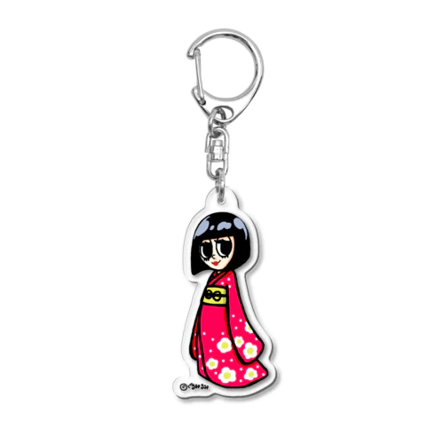 日ノ子_花柄 Acrylic Key Chain