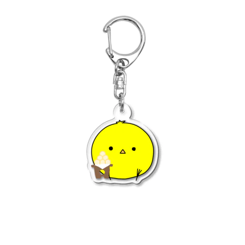 お月見ピッピ🐥⸒⸒ Acrylic Key Chain