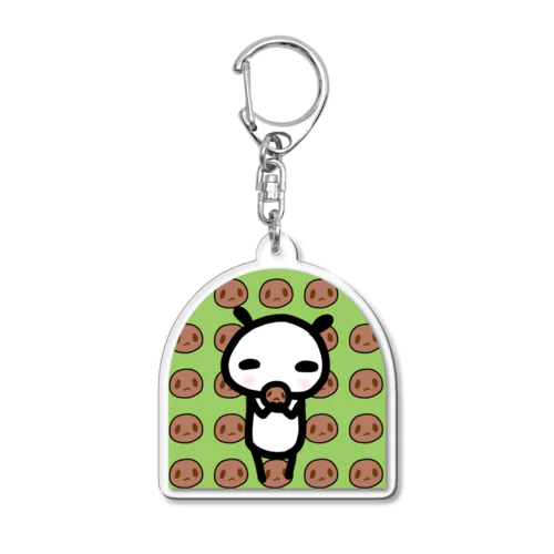 パンダ焼き大好き Acrylic Key Chain