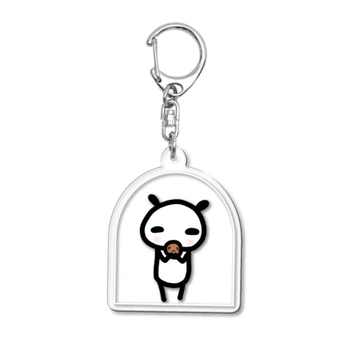 パンダ焼き大好き(クリア) Acrylic Key Chain