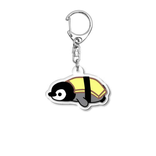 寿司になりたいペンギン(たまご) Acrylic Key Chain