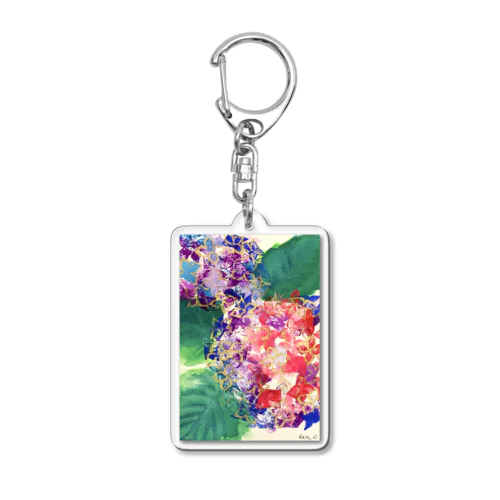 紫陽花のグッズ Acrylic Key Chain