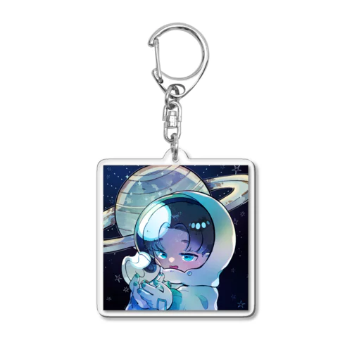 宇宙でも相棒と一緒！アクリルキーホルダー Acrylic Key Chain