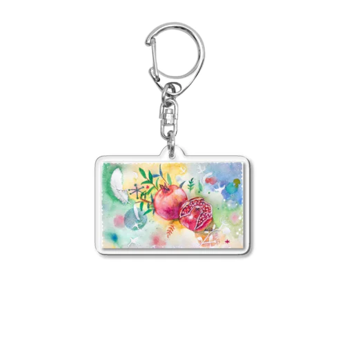 幸を願うザクロ Acrylic Key Chain