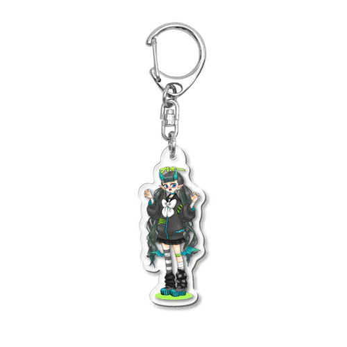 あおいろちゃん Acrylic Key Chain