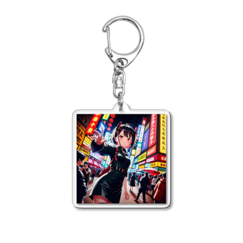 中華街デート Acrylic Key Chain