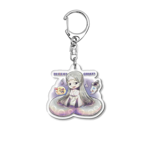 ボールパイソンデザートゴーストちゃん Acrylic Key Chain