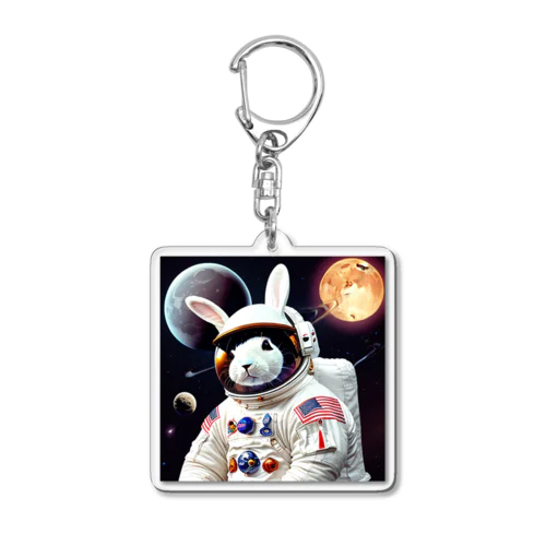 space usagi rabbit Acrylic Key Chain