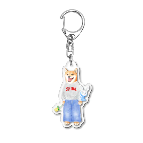 柴愛 Acrylic Key Chain