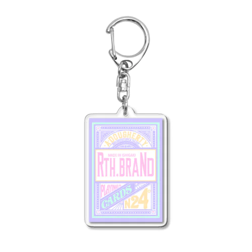 RTH.BRAND CARD パステルカラー💐 Acrylic Key Chain
