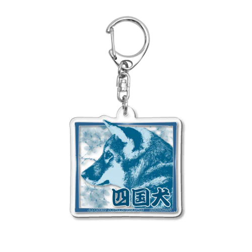 天然記念物 四国犬ちゃん ─Japanese natural treasure Shikoku dog ─ Acrylic Key Chain